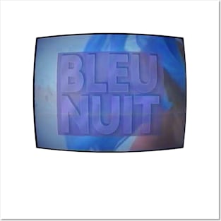 Bleu Nuit (Logo #2) Posters and Art